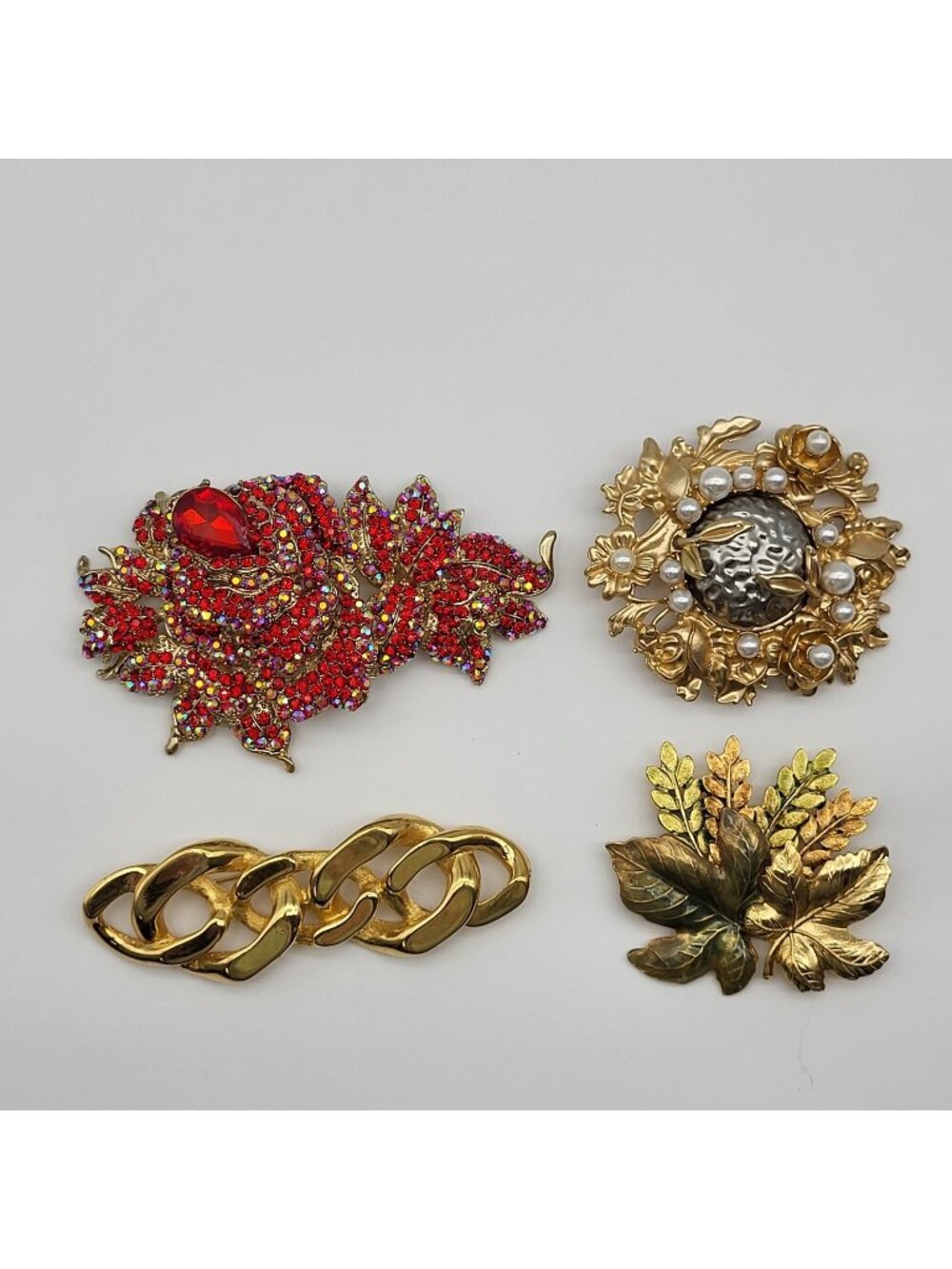 Vintage Brooch Pin Lot Large Bold Statement Collection